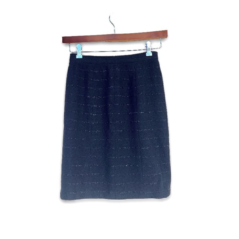 CHANEL BOUTIQUE | Vintage Glitter Stripe Skirt (38/8)